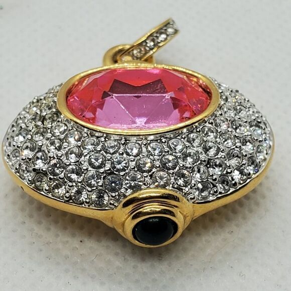 Pink, Silver, Gold, & Green Pendant - Picture 3 of 5